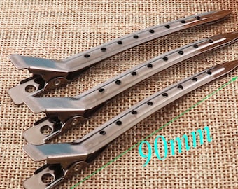 Black Large French Barrette 90mm