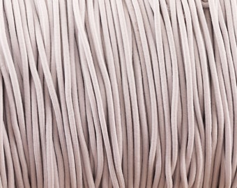 2mm White Craft Metallic Elastic Cord,10-50 YARDS Decorative Gift Wrap Cord,Stretch Metallic Elastic Thread Drawcord Round Drawstring(rp04)