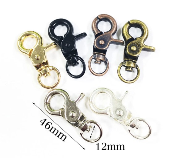 Keychains Key Rings Keychain With Lobster Swivel Clasps Snap Clip Hook, Key  Ring, Split Rings Gunmetal/silver/gold/light Gold 6pcs -  Israel