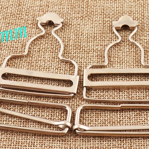 1 1/2&quot; Silver Dungaree Buckles/Slide Buckles,Dungaree Clips Fasteners Clips,Straps Webbing Dungaree Overalls Workwear Buckle-6 sets (cb01)
