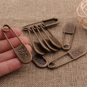 Heavy Duty Big Safety Pin,huge Safety Pin,silver Safety Pin,brooch Pin,sweater  Pin,metal Safety Pins,round Head Safety Pin for Laundry 