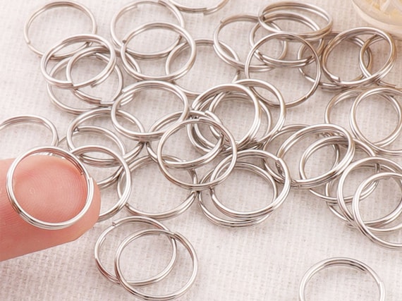 150pcs Silver Split Jump Rings bulk Split Rings Diaphragm Key Ring Keychain split Key Rings Key Fob Split Rings Findings 1 212mm5028 Etsy UK