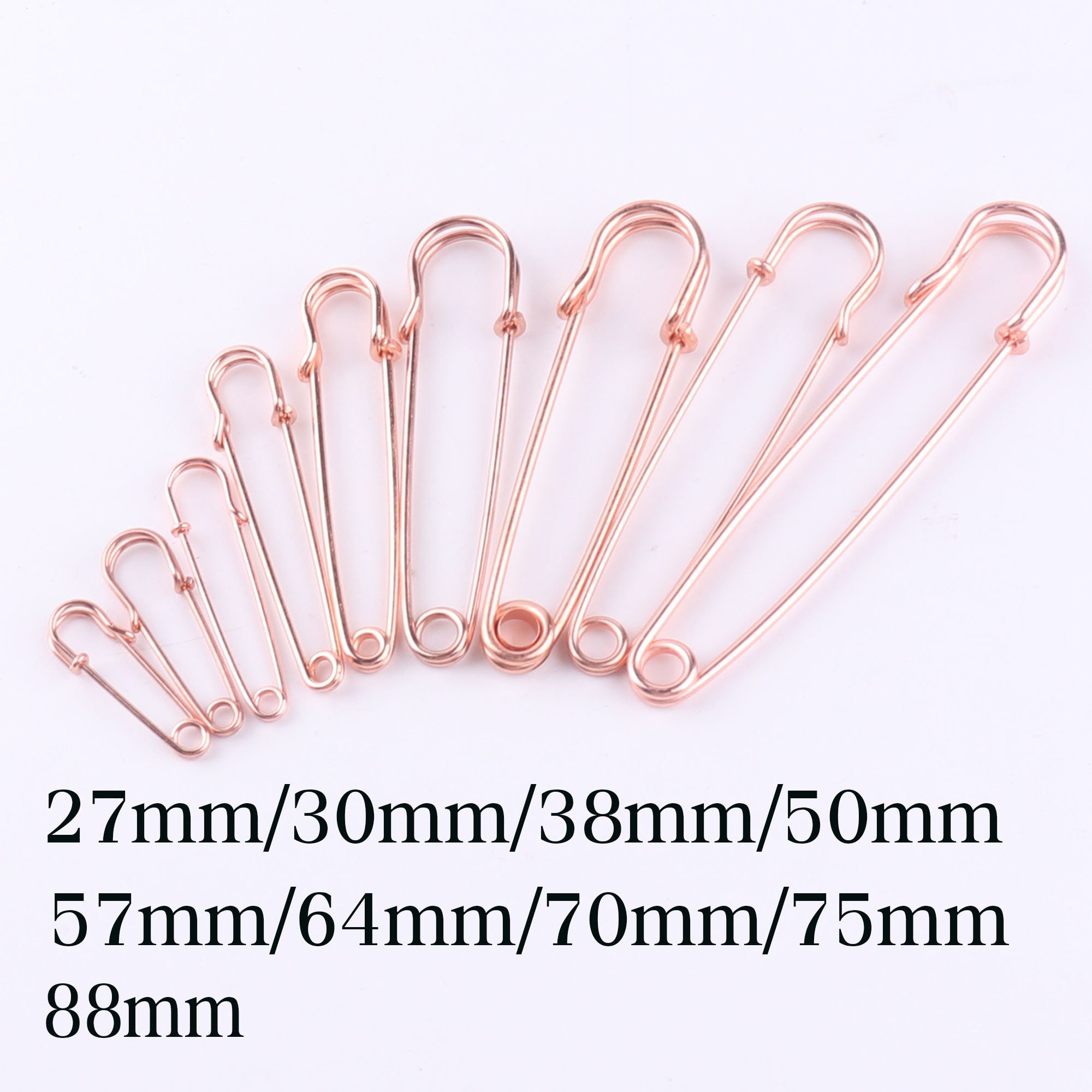 Small Safety Pins 38mm Rose Gold/gunmetal/bronze Metal Brooch Needles  Sewing Clothing Accessories Decorative Fixed Safety Pins-20/50pcs 