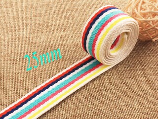 Micoshop Nastro Di Cotone Per Borse E Craft – 10 Metri, Larghezza 25 Mm, Colore Giallo, Tessuto Resistente Per Fibbie E Cinghie