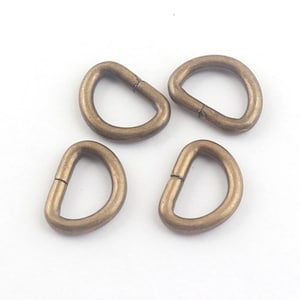 Antique Bronze D Ring Buckles,1/2&quot;(13mm) D Rings,Webbing Purse Bag,Handbag Dog Collar,Handbag,purse hardware/10-50pcs