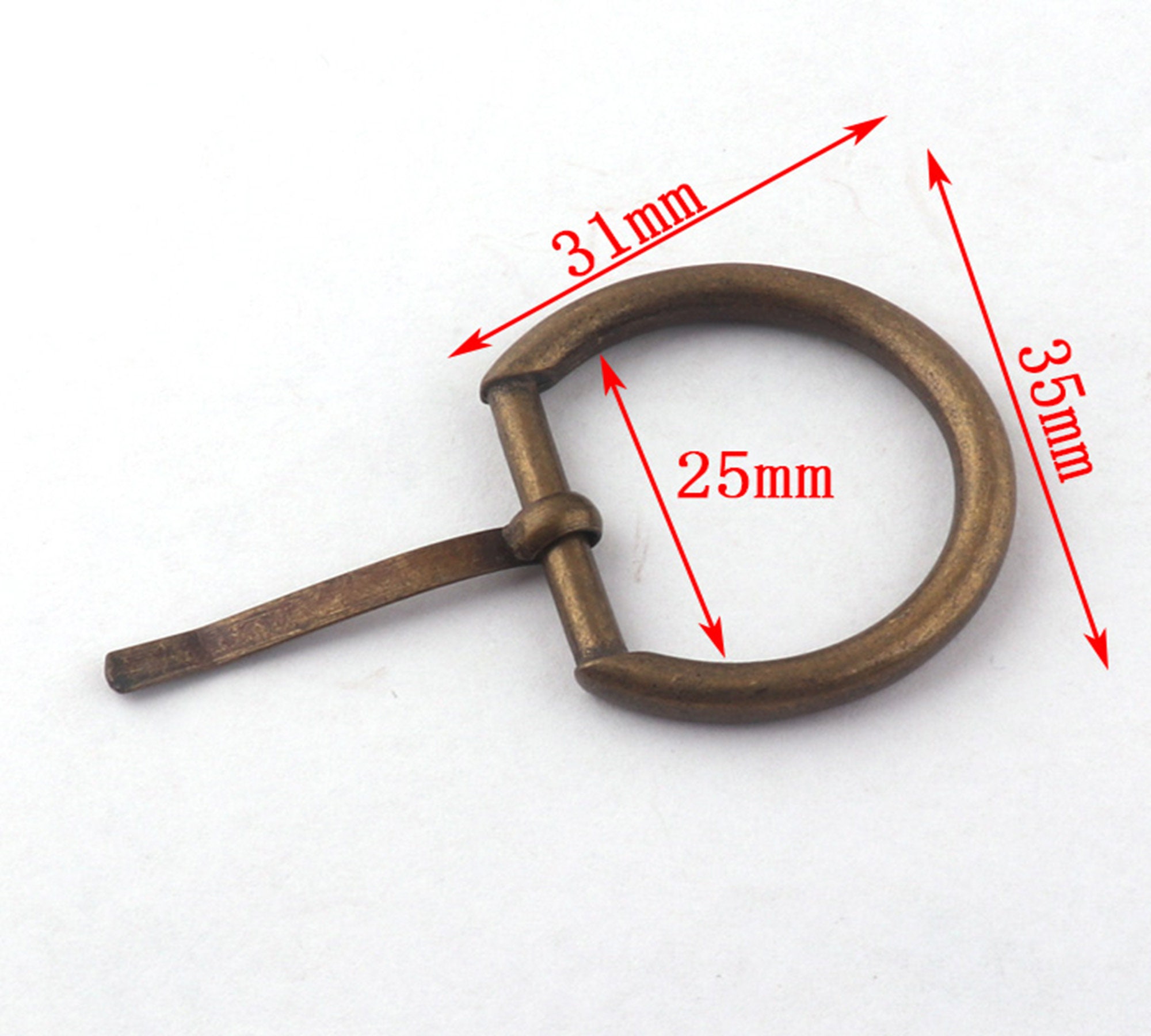 TOAOB 100 Fermagli Per Nastro In Bronzo Antico, 16mm, Con Anello, Punta A Morsetto, Ideali Per Gioielli Fai Da Te, Bracciali, Collane, Fermagli Per Nastri, Artigianato