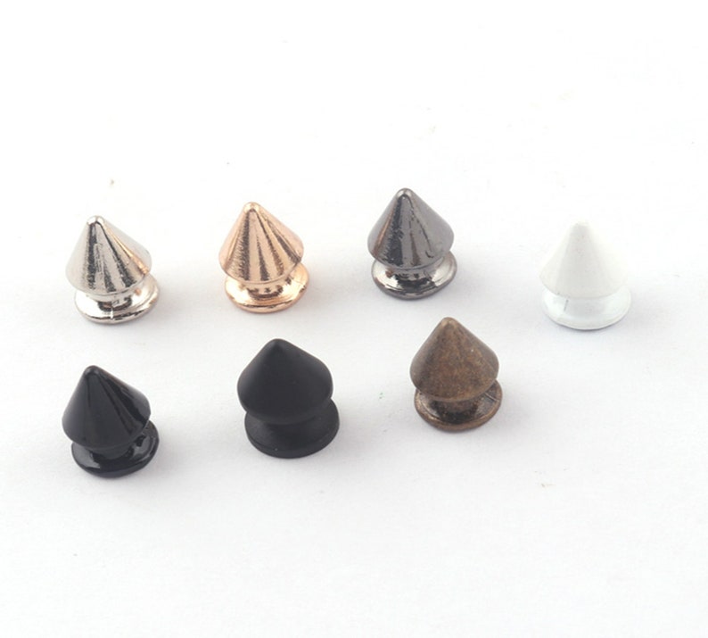Rainbow Stylish Punk Hiphop Charm Gothic Rivet Decoration Cone Rivets ...