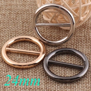 1" Adjuster Buckles,ROUND Slide Buckles,Strap Fasteners,Silver/Gold/Black Belt Buckle,Metal Purse Buckles,Strap Adjuster,Bag Buckles 10pcs