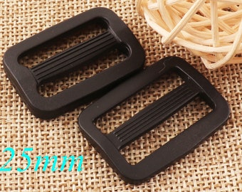 30 pcs Plastic Slide Buckles,25 mm Black Belt Buckle Strap Fasteners,Adjuster Buckles Handbag-Wholesale(sk01)