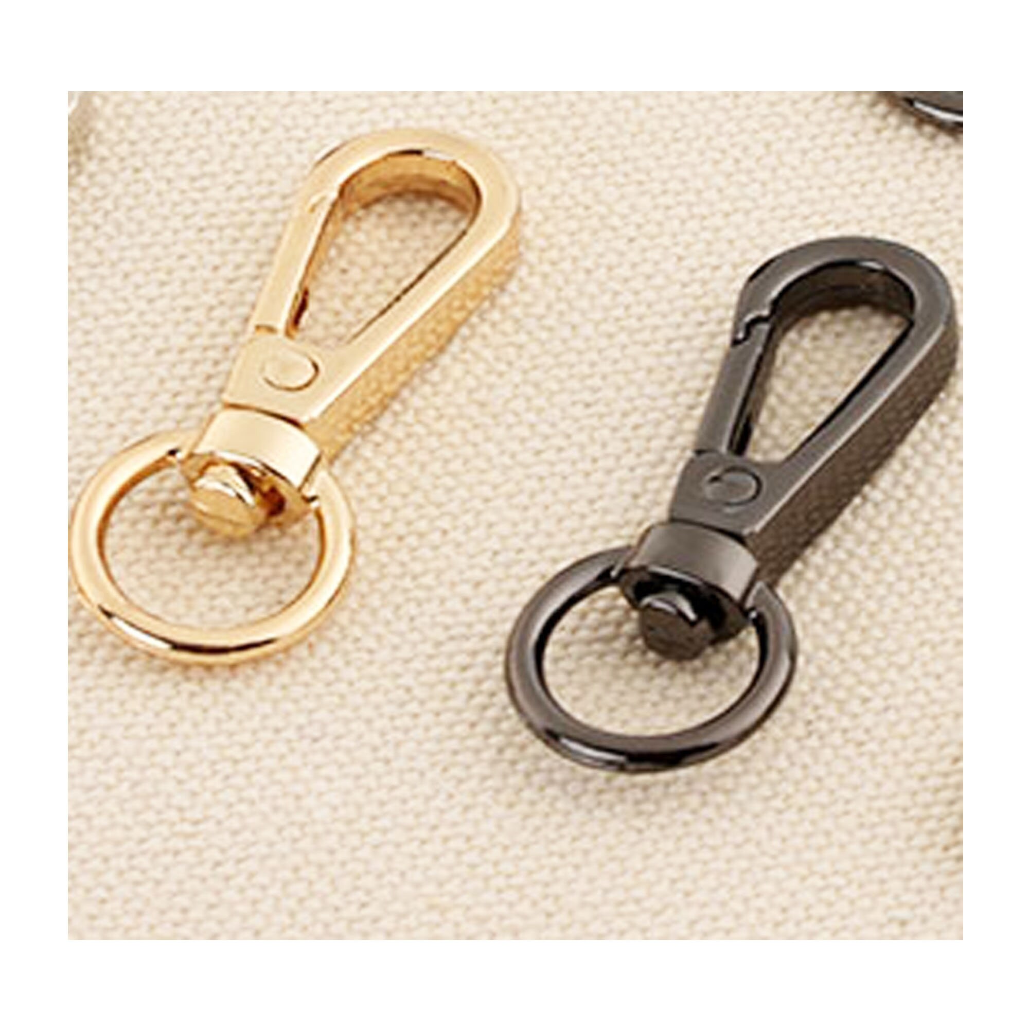 6 PCS Pale Gold Gunmetal Lobster Swivel Clasps Bag Purse Strap