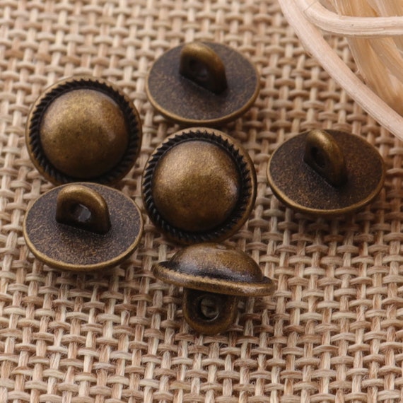 10metal Buttons 3/8