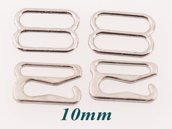 50 PCS Silver Metal Bra Making Strap Slide Hooks Buckle,lingerie Adjustment  Strap Bikini G-hooks,adjusters Bra Strap-10mm-3/8sb20 -  Australia