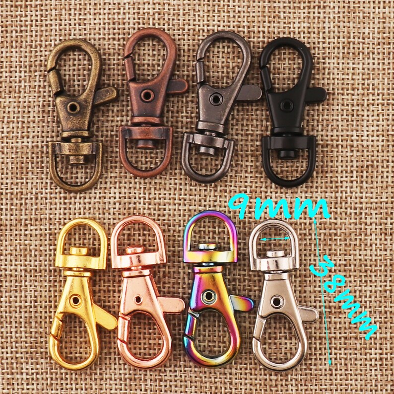 Rainbow Lobster Swivel Clasps Bulk Charms for Findings Etsy