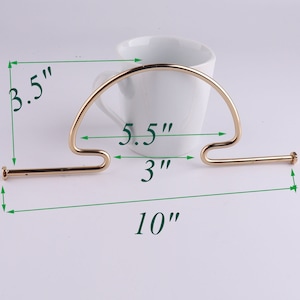 10&quot;*3.5&quot; Gold Bag Frames,Metal Frame,Purse Frame Supply,Purse Making Supplies,Purse Frame,Bag Purse,Frame Clasp,Wallet Frame