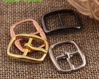 Buckle,30-100 Silver/Gold/Rose Gold/Black Strap Buckle,Shoe buckle,Fasteners Belt Buckle Square Center Bar Buckles Straps 1/2"(12mm)(Sb102)