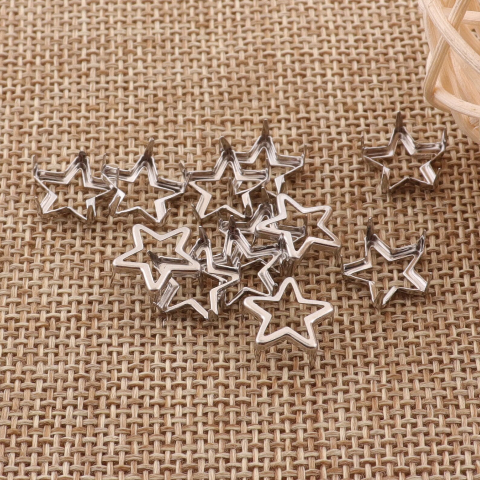 100 PCS Silver Star Nailheadrivet Shape Round Stud Rivet - Etsy