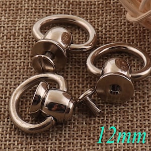 10 Pcs Screws,1/2" Silver Screws,Bag Screws,Loop Screws,Plain Screws,Extra Screws,Handle Screws,Door Handle Screw,Drawer Handle Screws(1852)