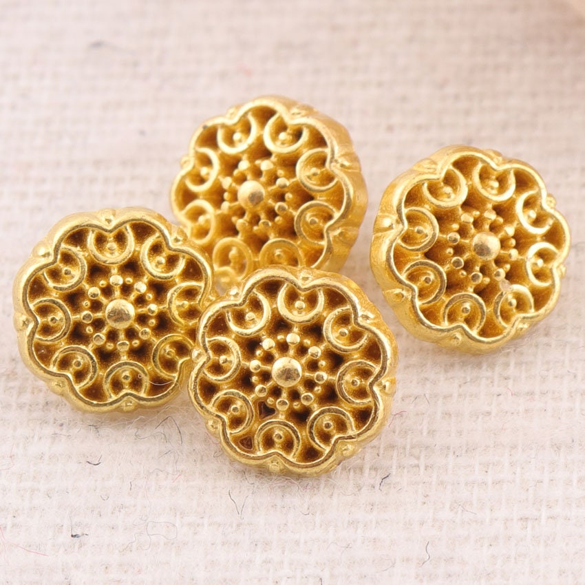 15pcsmetal Buttons3/810mmgold Metal Buttons Shank - Etsy