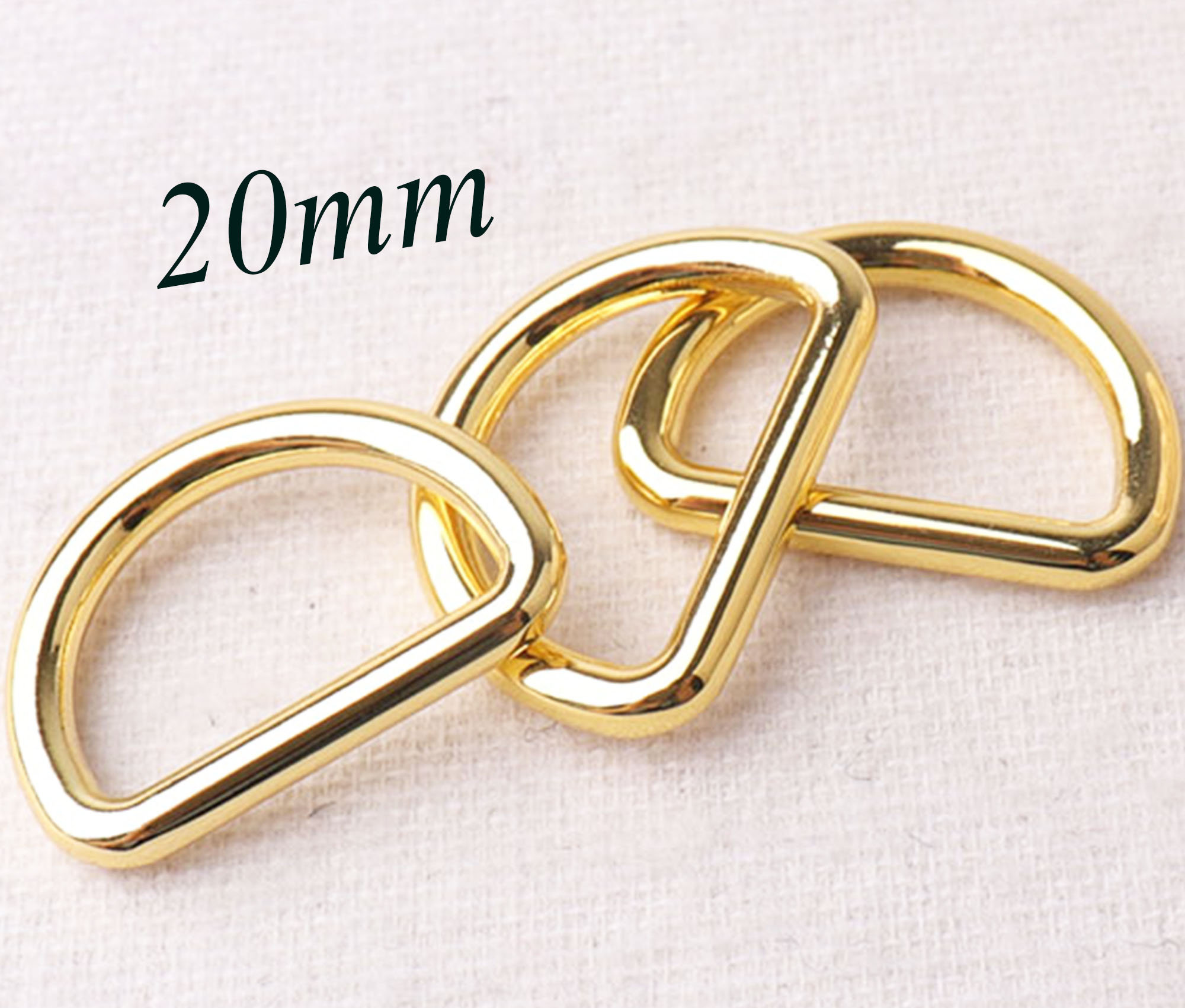 48 PCS metal Gold D Rings Buckles20 mm D ring for webbing Etsy