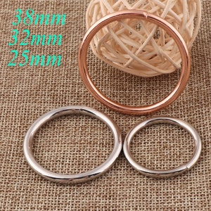 20 pcs Rose Gold/Silver Collar Zipper,O Rings Buckles,Chain Choker,Clasp Handbag,Key Chains,O Ring Choker,Webbing Strap,Handbag Hardware(q43