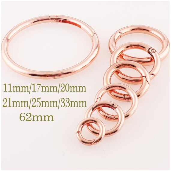 5/10Pcs 20/25mm O Ring Metal Buckles Keychain Spring Hook Buckle Handbag  Connection Decor Clasp DIY Luggage Hardware Accessories