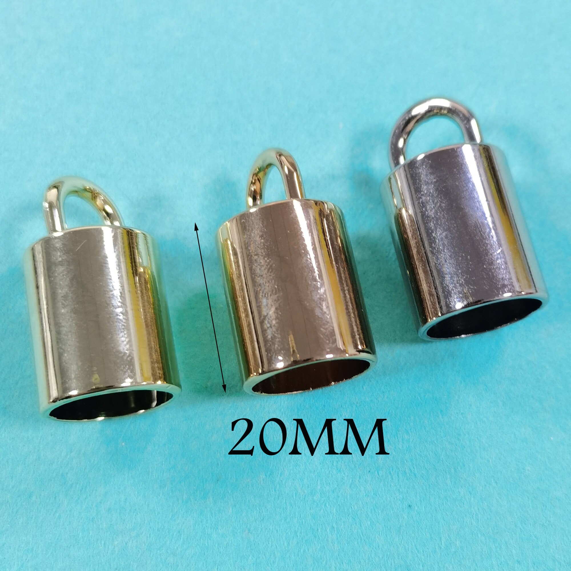 10 Pcs Cord Endssilver/pale Gold/bronze Tassel Caps End Etsy