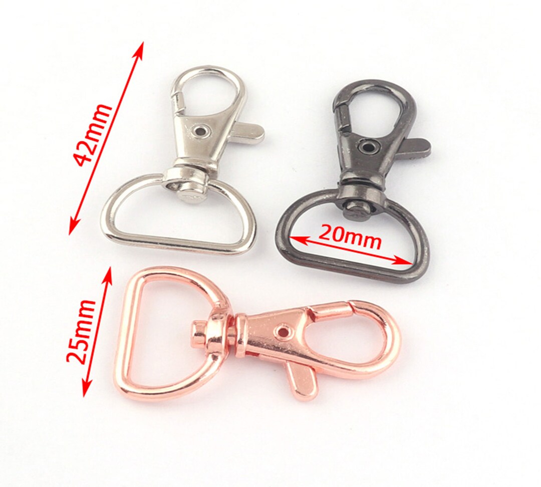 Silver/rose Gold/gunmetal 42mmx25mm Lobster Swivel Clasps,hook