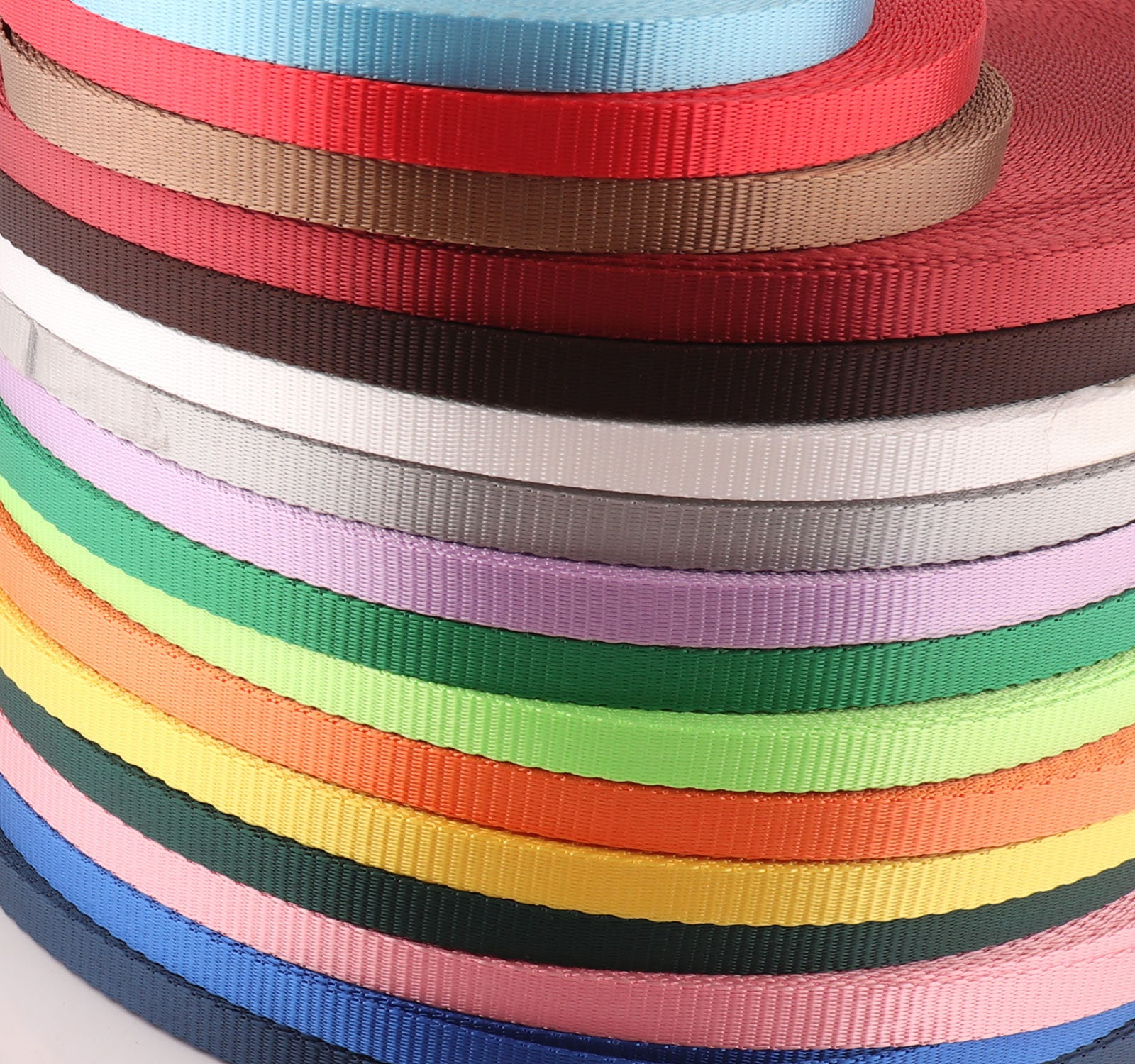 Polyester Webbing Ribbon Nylon Webbing Plain Smooth Ribbon Webbing,soft Solid Color Webbing ...