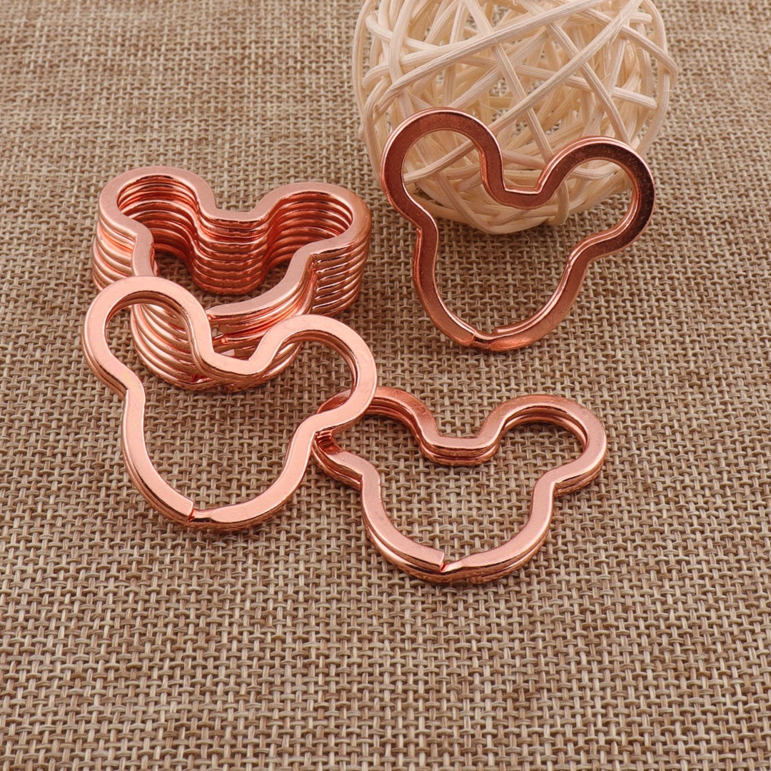 Rose Gold Split Key Ring 1/2