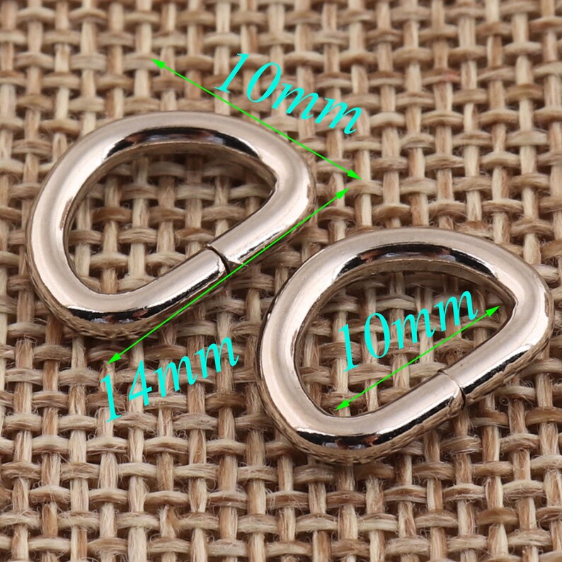 22 10mm D Rings d ring belt,50 PCS Silver D Ring Buckles purse ring,Webbing Purse Bag Handbag purse Hardware metal d-ring