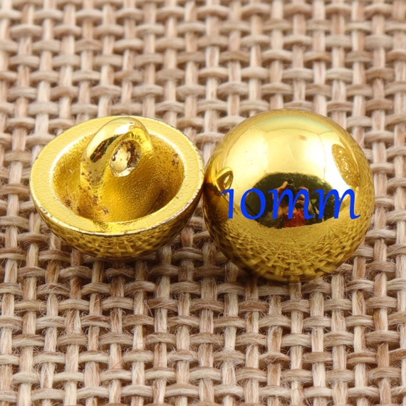 6, botones dorados, botones metálicos, botones metálicos dorados, botones  redondos de 17 mm, botones metálicos, botones vintage, botones de costura,  botones artesanales -  México