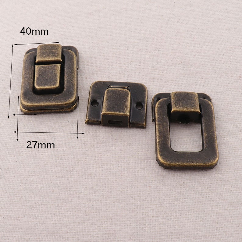 FK4 1 Ancient Bronze Belt Buckle,Fasteners Set Strap Buckle Buckles Bag Luggage-2 sets