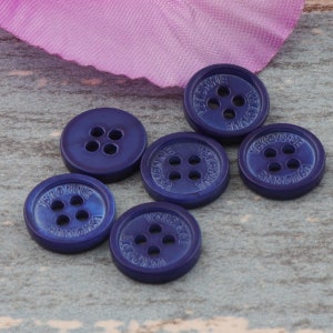 12 PCS Blue Shell Buttons,Pearl Buttons 2 Holes Buttons,Suit Jacket Natural Buttons,Blazer Sport Coat High Quality Cream Buttons-11mm(0032)