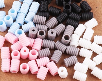 300pcs cord stop,Blue/Black/Pink/Gray/White Cord Lock,cord stoppers for face masks,cord stopper mask silicone for elastic,Adjuster Stop cord