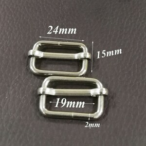6-20 Pcs Silver Slide Buckles Strap Fasteners,Buckles Belt -Webbing Adjuster Buckle -19MM-3/4&quot;-great for Straps Dungaree Aprons Bag Luggage