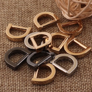 4-25 Silver/Black/Pale Gold D Ring Buckles,1/2&quot;Flated D Rings,Webbing Purse Bag,Handbag Hardware,Purse hardware,d-ring,metal d ring(v8)