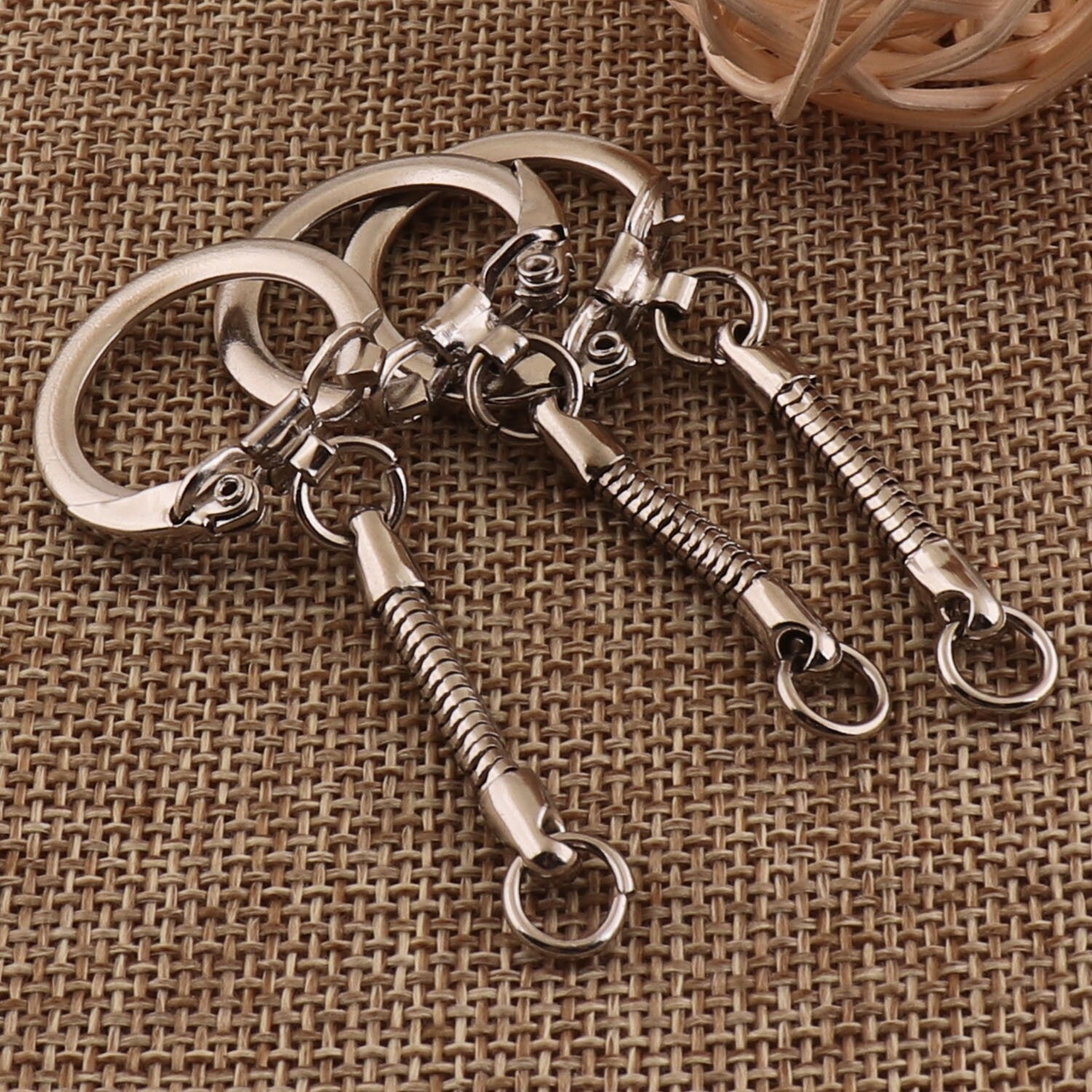 20 Pcs Metal Silver Key Chain Oringsparrot Hook Key Chains Etsy