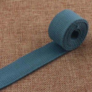 25mm Cotton Webbing,Blue Webbing,1 inch Webbing,Ribbon,Key Fobs,Bag Belts,Purse Straps,Belt Webbing,Webbing Strap,Handle Belting(WB468)