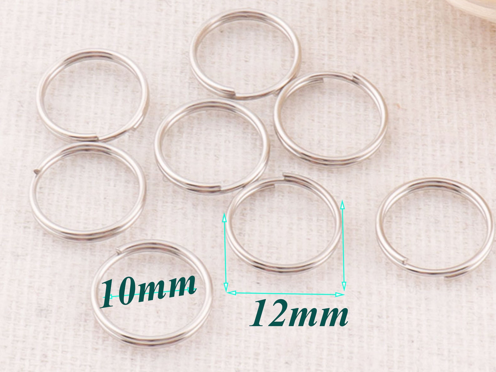 150pcs Silver Split Jump Ringsbulk Split Rings Diaphragm Key Etsy