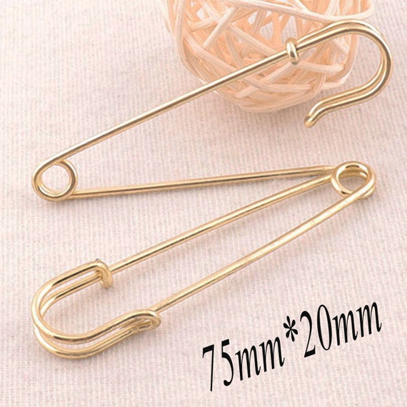 5pcs 10030mm Gold Safety Pin,safety Pins,safety Pin Brooch,large Safety Pin,safety  Pin Clipart,colored Safety Pins 