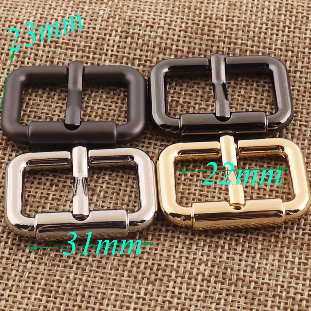 20 Pcs Center Bar Buckle,light Gold/silver/black/gunmetal Metal ...