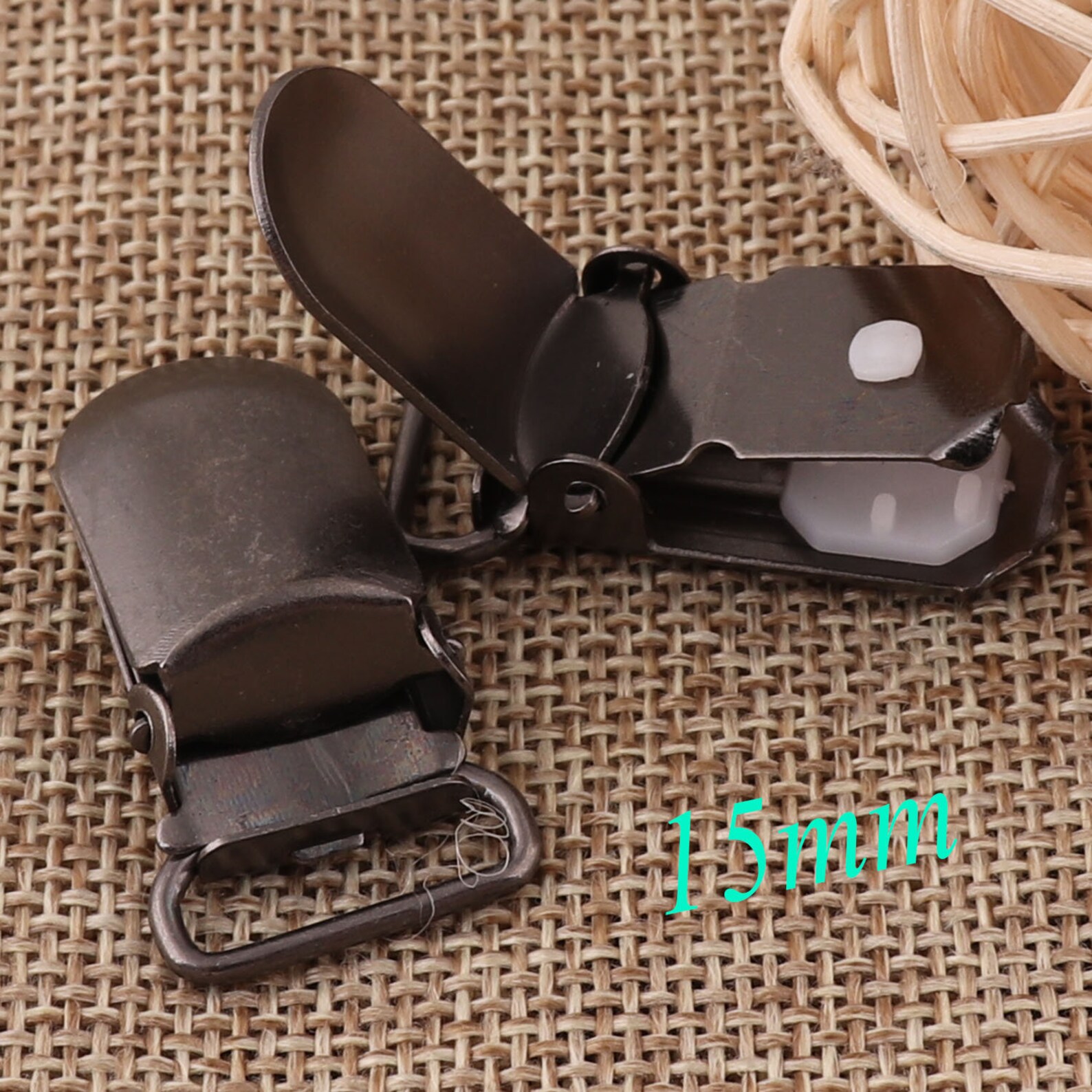 Metal Suspenders Clipsblack Suspender Clips15mm Rectangle Etsy