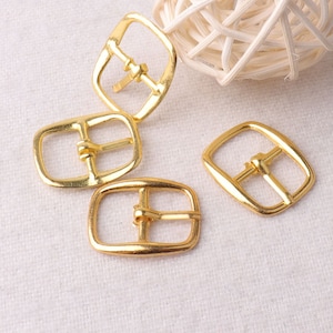 20 Strap Buckle 1/2&quot;(12mm),Gold Fasteners,great for Shoe Buckle,Straps,Dungaree,Aprons,Bag,Luggage,Belt,shoe (1440)