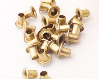 100 Bronze MINI eyelets,1/16 inches (1.5mm) inner size,Great for Clothes/Leather/Canvas/bag/rivet studs(ey3032)