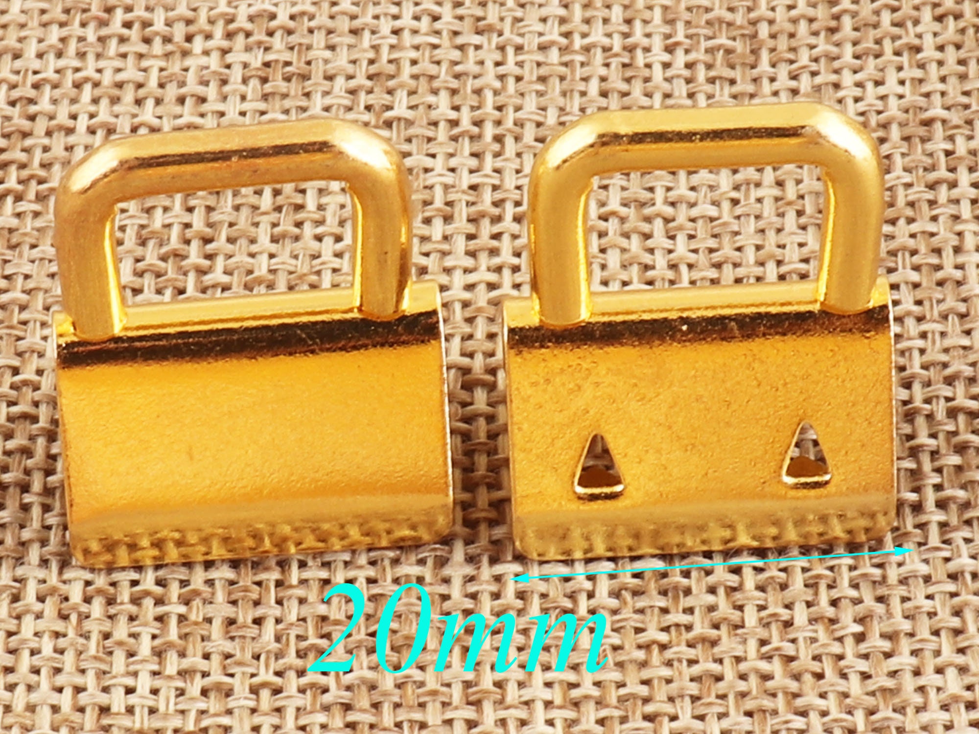 12 Sets Gold Key Fob Hardware With Key Rings20mm Key Fobs Etsy