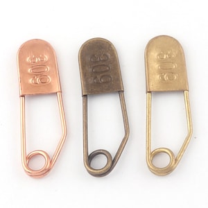 Rose Gold / Antik Messing / Antik Bronze Sicherheitsnadeln, Brosche Maschenmarkierer, Sicherheitsnadeln Schmuckanhänger Befestigungen Schleifen Charms-1 1/4 &quot;(55mm)