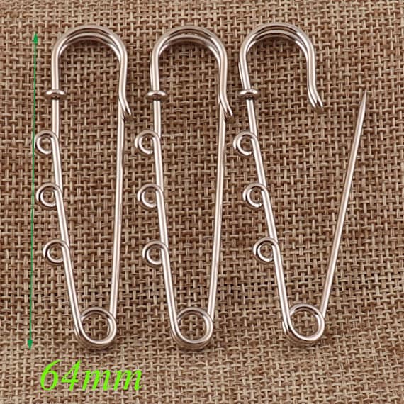 20 PCS Silver Safety Pins,safety Pin Brooch Stitch Markers,safety