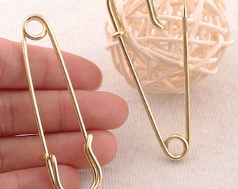 Gold Safety Pin Brooch - The Charm Bar Company Retail