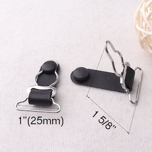 1&quot;(25mm),10pcs Silver Dungaree Buckles Dungaree Clips Fasteners Strap Adjuster strap Dungaree Aprons Overalls Workwear(DB94)