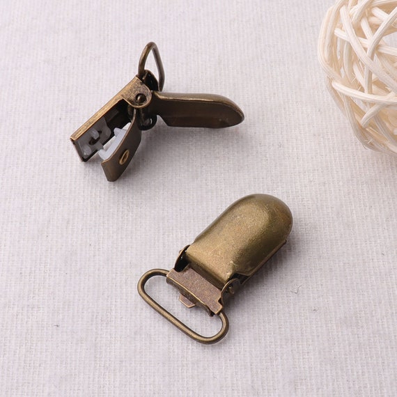 Good.news 20 St Schnuller Hosentr/äger Straps Clips Pacifier Holders L/ätzchen Spielzeug Bronze 10mm